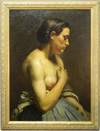 French 19th century female figure painting